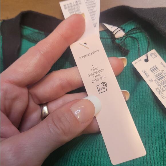 Victoria’s Secret Santa Thermal Long Jane One-Piece Pajamas Green Plaid L NWT - Picture 7 of 11